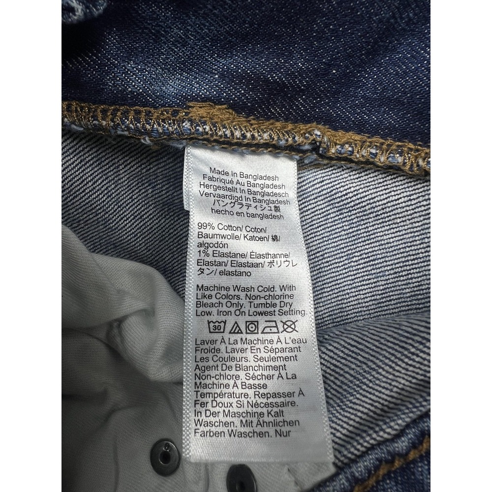 J.Crew Flex Straight Jeans Mens 34x28* Blue Selvedge Denim Stretch Medium Wash - Picture 8 of 15